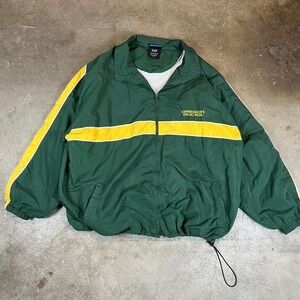 Green and yellow Oregon Ducks ncaa windbreaker jacket